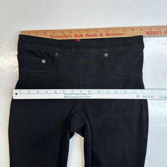 Spanx Jeans Womens Medium Jegging Skinny Black Stretch Pull On Denim Comfort - Picture 7 of 13